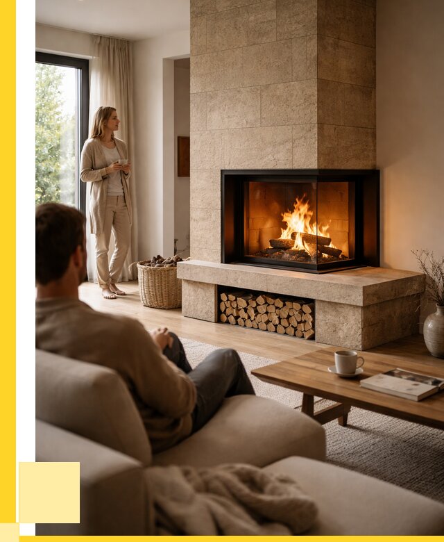 Угловые камины из кирпича установка в Кунгуре от 153840 р. ЭриданКнг