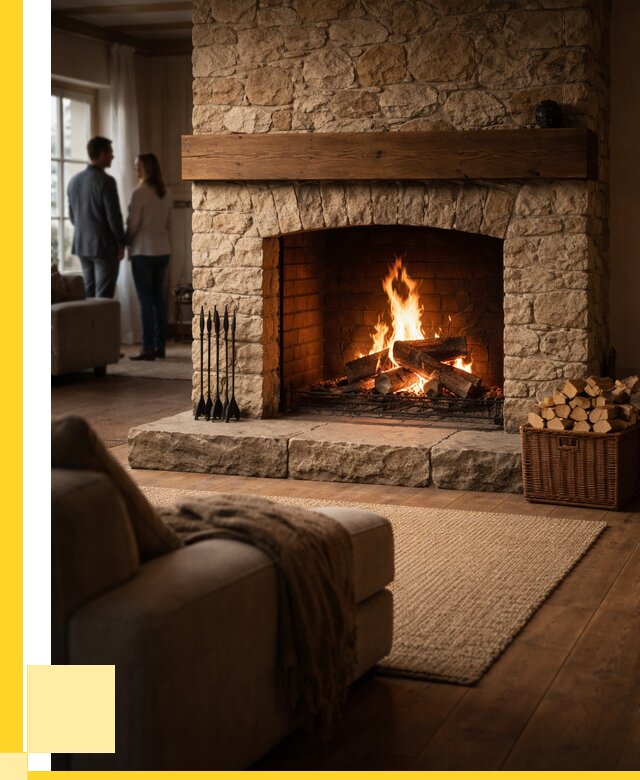 Открытые камины под ключ в Кунгуре от 153840 р. ЭриданКнг