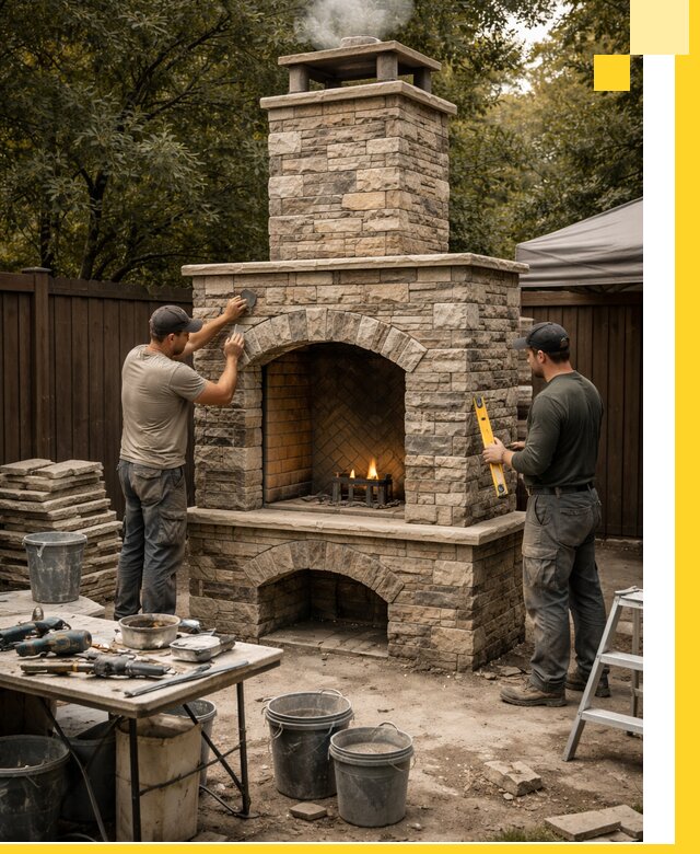 Проектирование и установка уличных каминов в Кунгуре