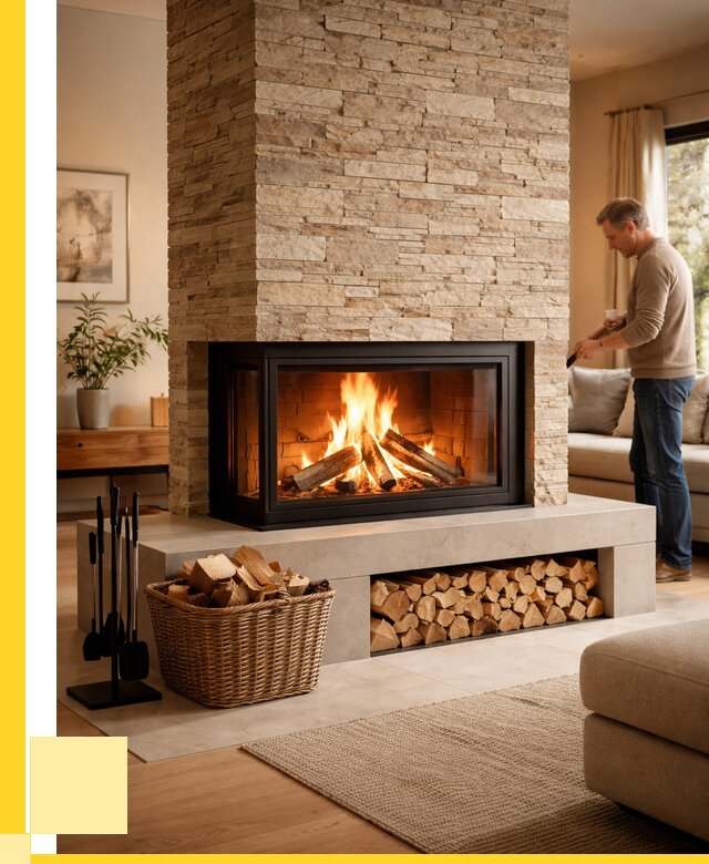 Дровяной камин под ключ в Кунгуре от 205120 р. | ЭриданКнг