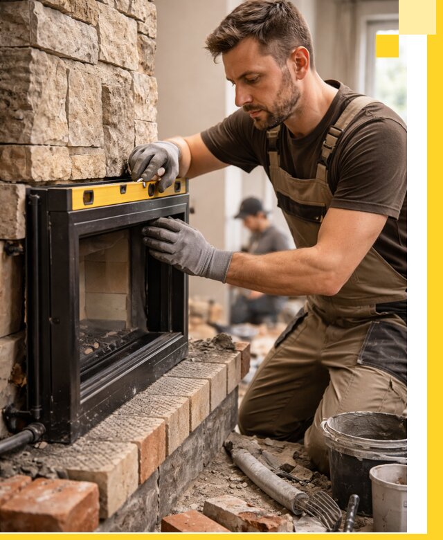 Дровяные камины под ключ в Кунгуре: монтаж, обустройство