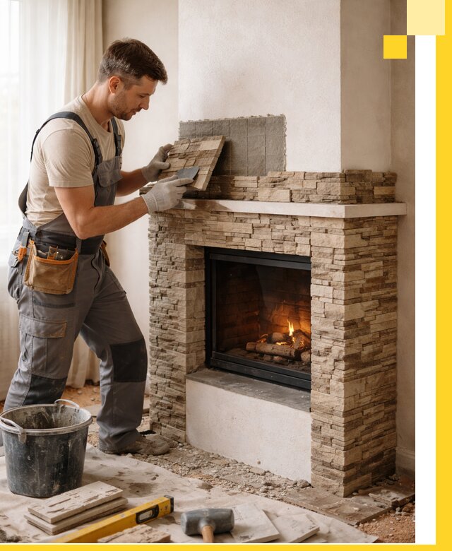 Изготовление и монтаж каминов для дома под ключ в Кунгуре