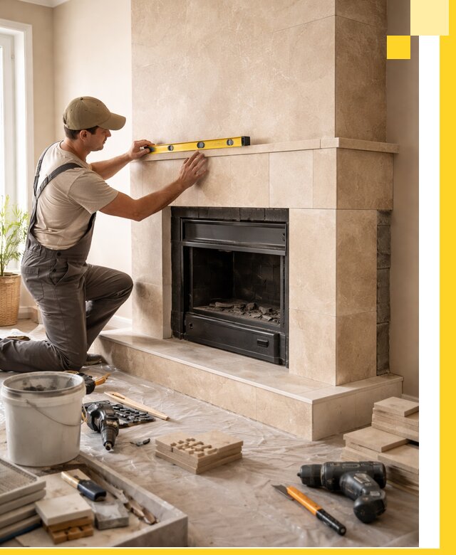 Установка и монтаж каминов в частном доме под ключ в Кунгуре