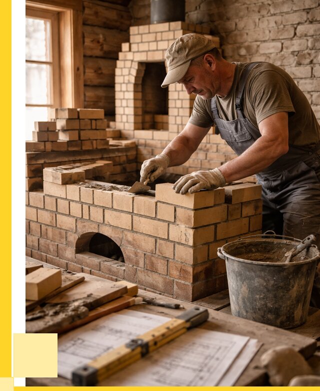 Кладка печей из кирпича в Кунгуре цены от 30768 р. - ЭриданКнг