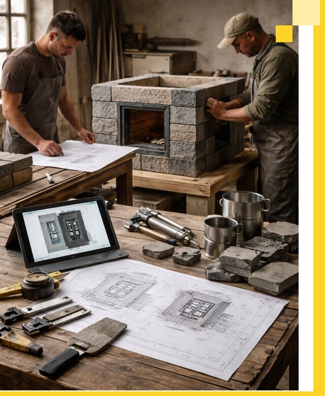 Разработка проектов печей с согласованием и монтажом в Кунгуре