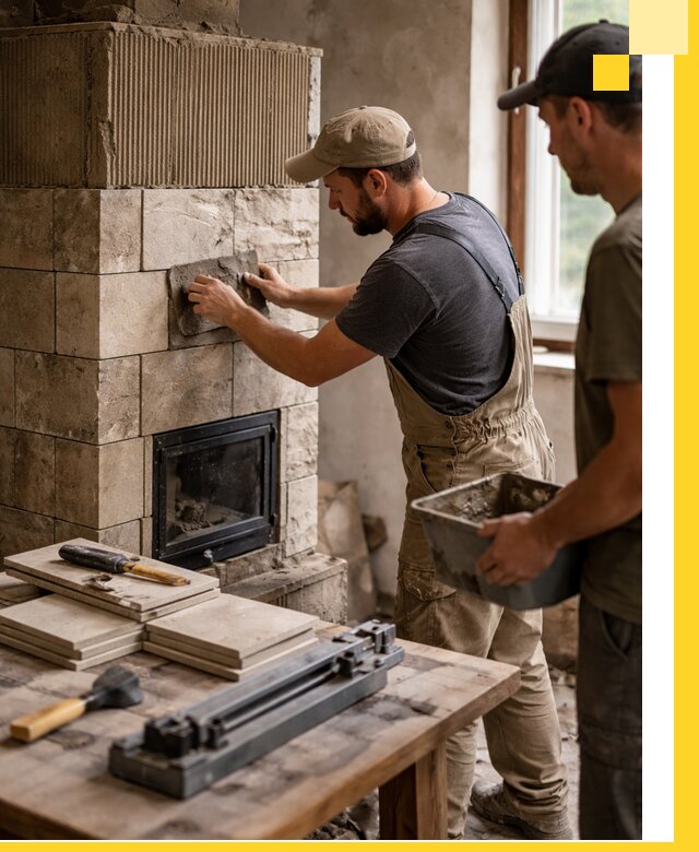 Профессиональная облицовка печей в Кунгуре: керамика и камень