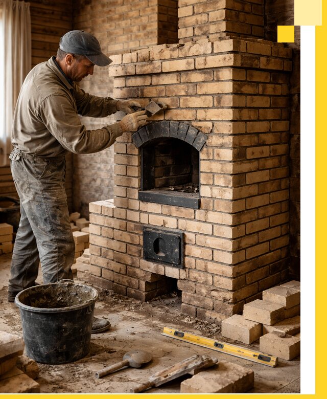 Кирпичные печи под ключ в Кунгуре: проектирование и кладка