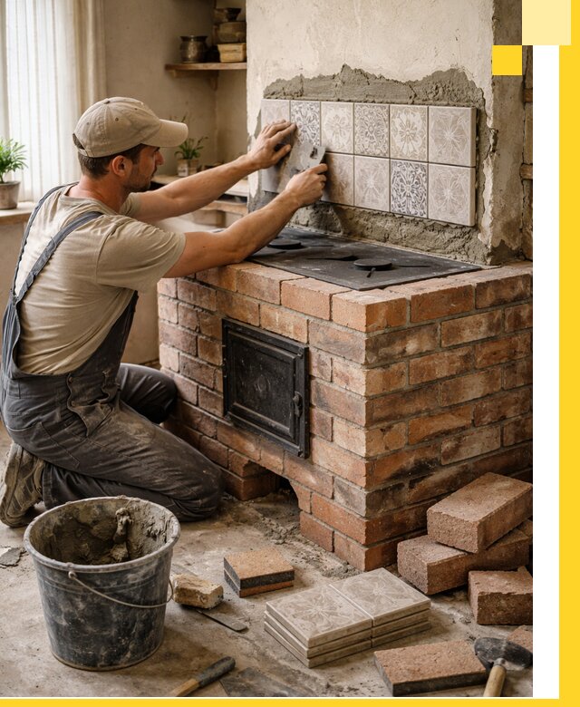 Печи с плитой на заказ монтаж гарантия и сервис в Кунгуре