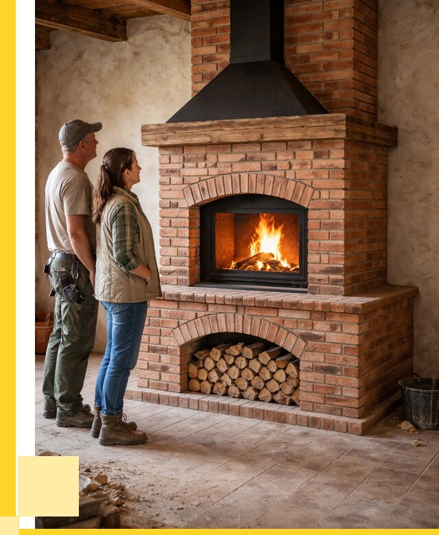 Печи камины из кирпича в Кунгуре от 123072 р. | ЭриданКнг