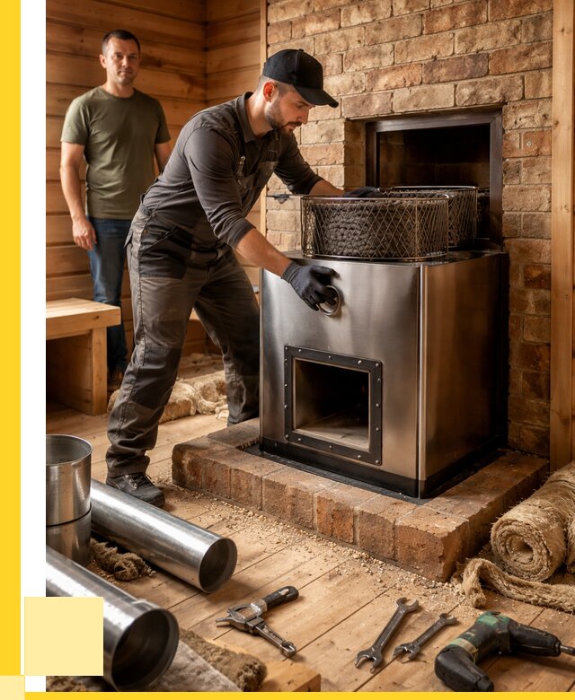 Монтаж банных печей под ключ в Кунгуре от 18461 р., ЭриданКнг