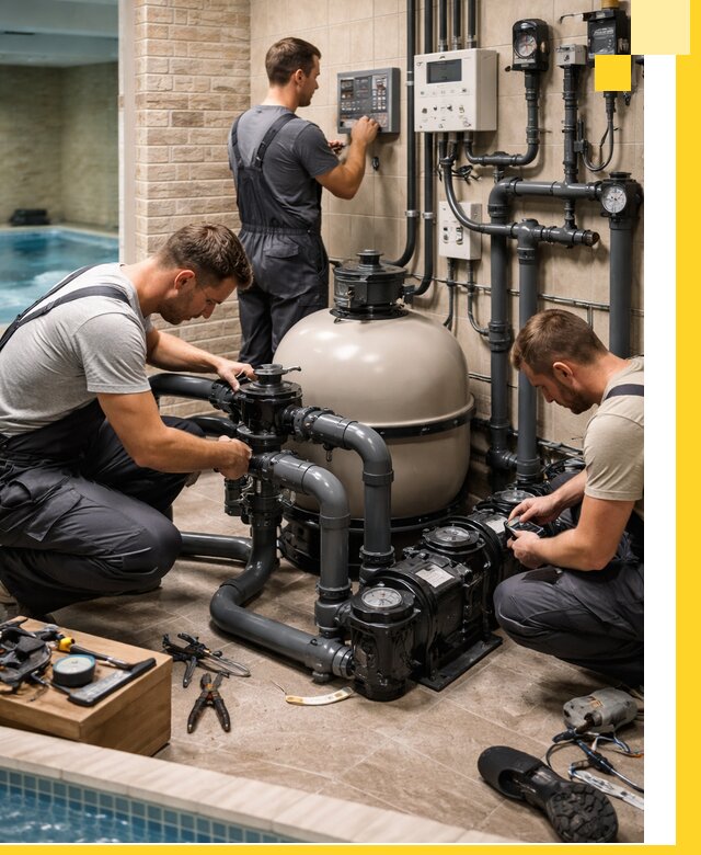 Комплексное оборудование для бассейнов под ключ в Кунгуре