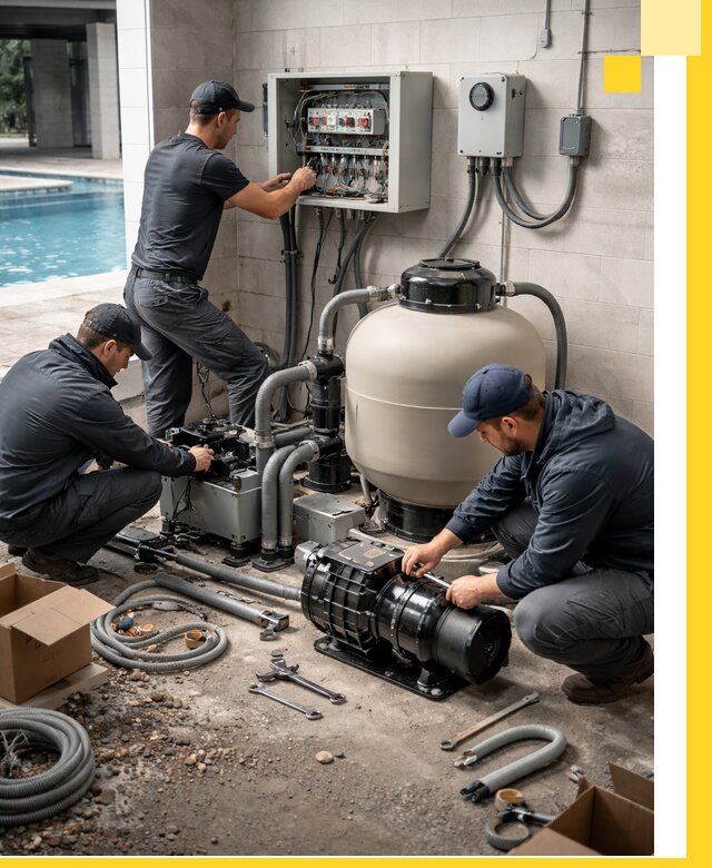 Профессиональный монтаж оборудования для бассейнов в Кунгуре