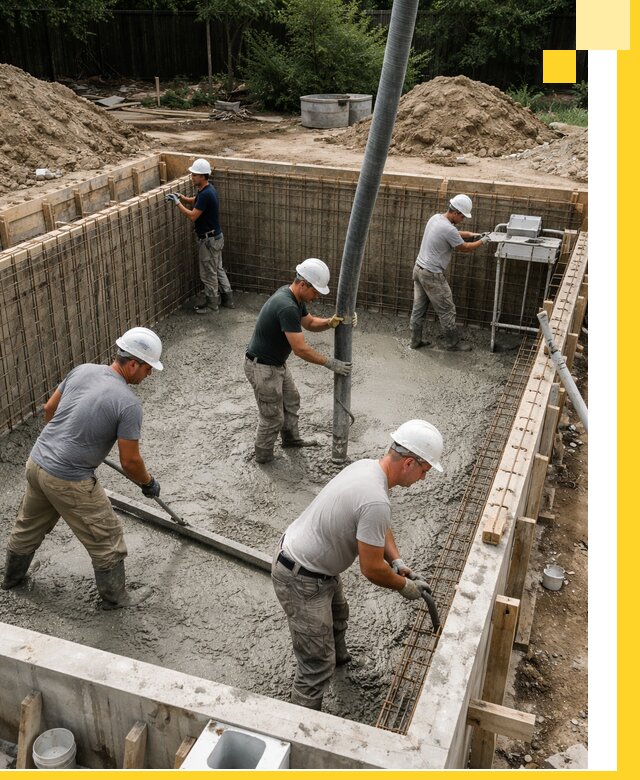 Строительство бетонных бассейнов под ключ в Кунгуре