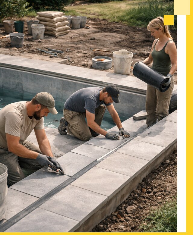 Строительство и монтаж уличных бассейнов под ключ в Кунгуре