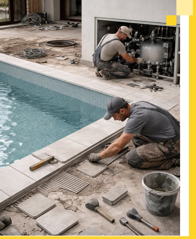 Строительство и монтаж бассейнов в коттедже в Кунгуре