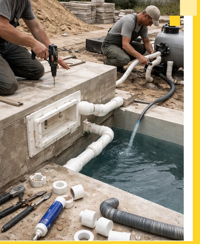 Строительство скиммерных бассейнов под ключ в Кунгуре