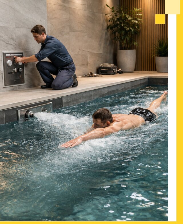 Проектирование и монтаж бассейнов с противотоком в Кунгуре