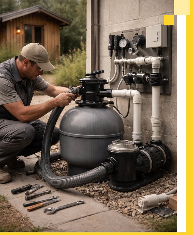 Продажа и монтаж фильтров и насосов для бассейнов в Кунгуре