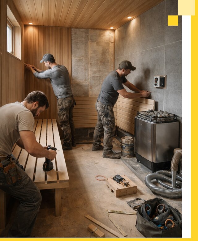 Сауны под ключ в Кунгуре, проектирование, строительство, отделка