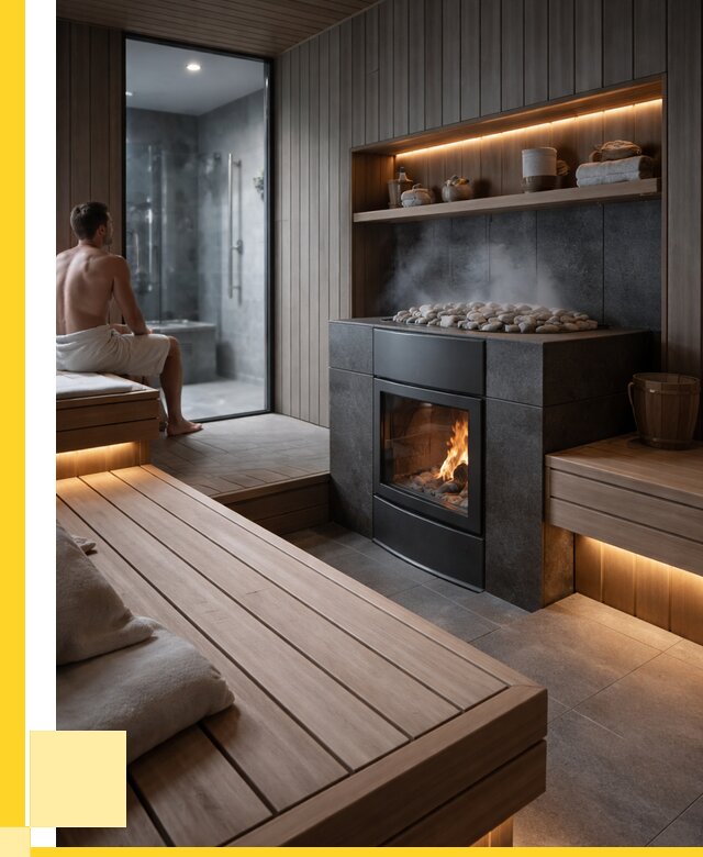 Проект сауны в частном доме в Кунгуре от 35896 р. | ЭриданКнг