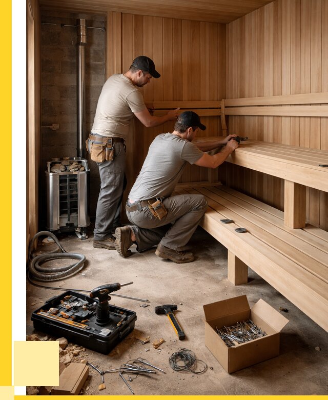 Монтаж саун под ключ в Кунгуре от 123072 р. | ЭриданКнг