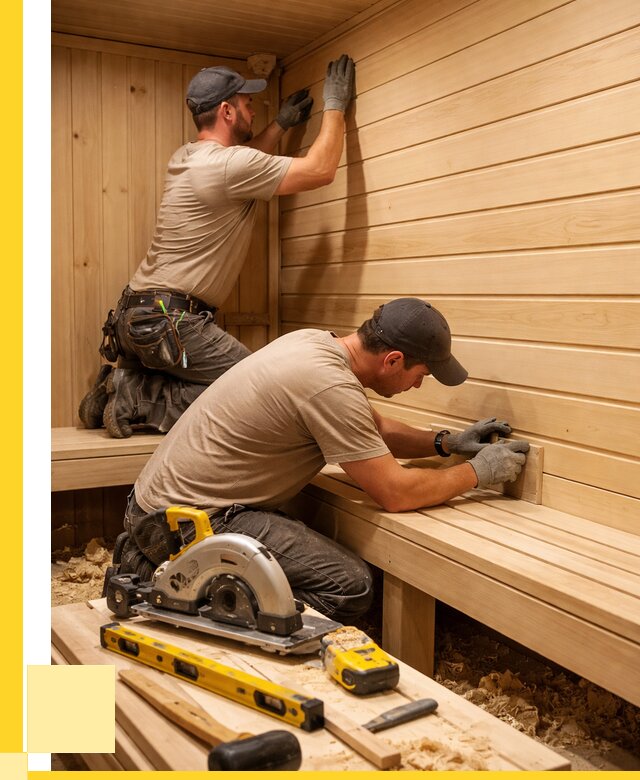 Обшивка саун вагонкой в Кунгуре от 2564 р. | ЭриданКнг