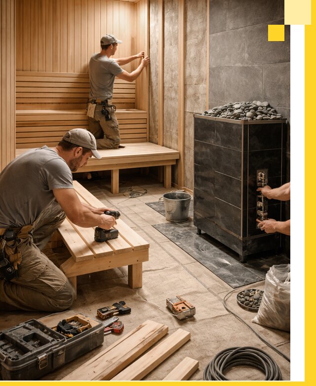 Дизайн и строительство интерьерных саун под ключ в Кунгуре