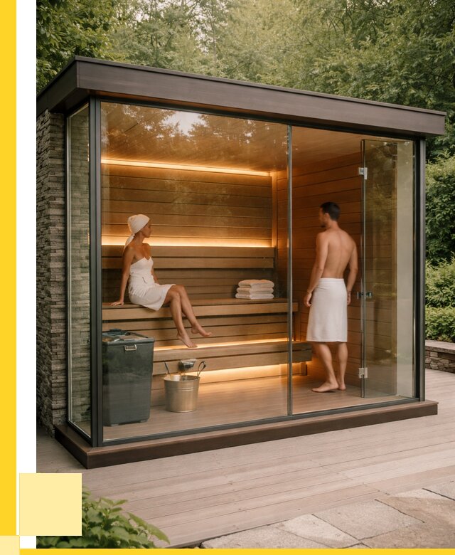 Сауна стеклянная и двери для сауны в Кунгуре от 256400 р. | ЭриданКнг