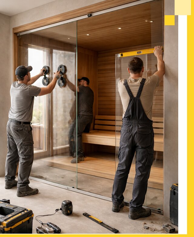 Производство и монтаж стеклянных саун под ключ в Кунгуре