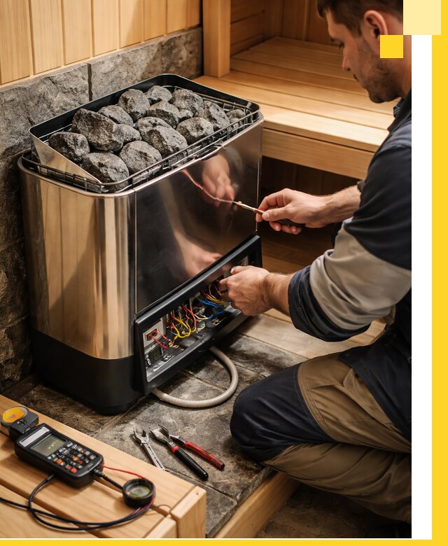 Продажа и установка электрокаменок для саун в Кунгуре