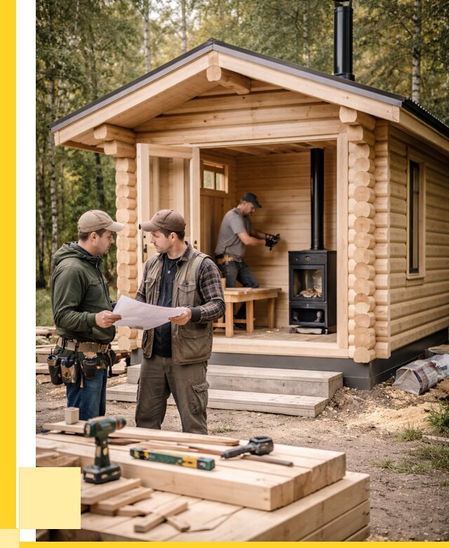 Монтаж бань под ключ в Кунгуре — от 205120 р. | ЭриданКнг