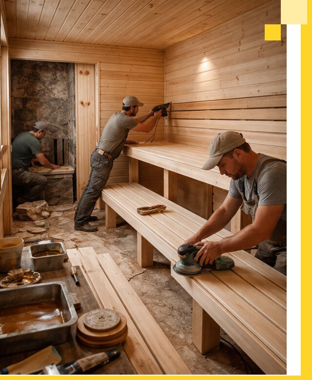 Профессиональная отделка бань в Кунгуре под ключ, с гарантией