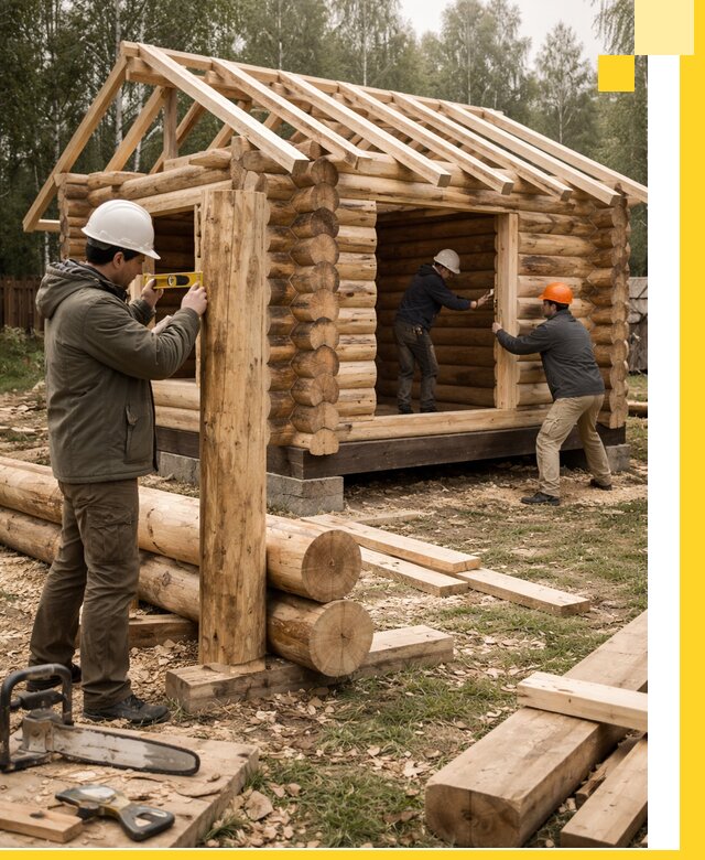 Строительство бань для дачи под ключ в Кунгуре с доставкой и монтажом