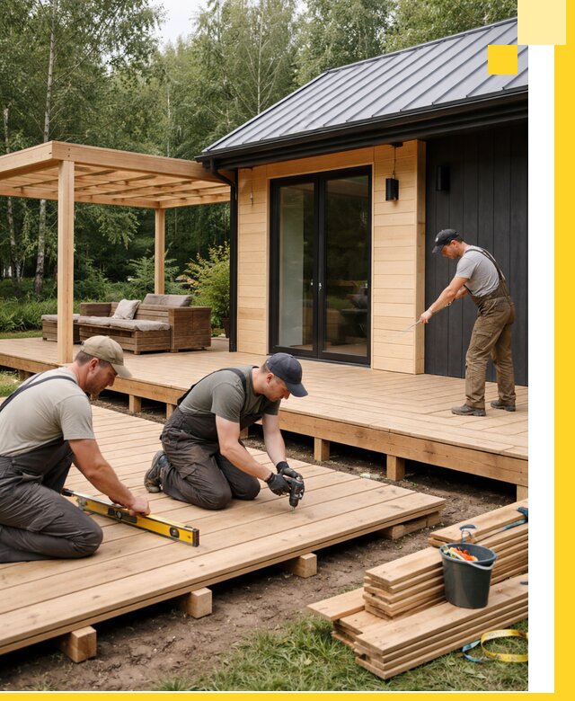 Строительство бань с террасой и бассейном под ключ в Кунгуре