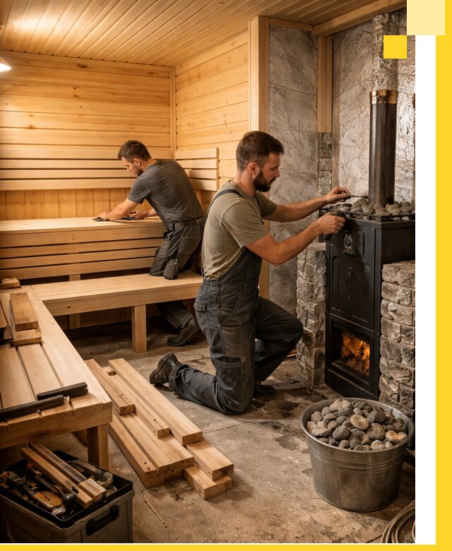 Дизайн и строительство интерьеров бань под ключ в Кунгуре