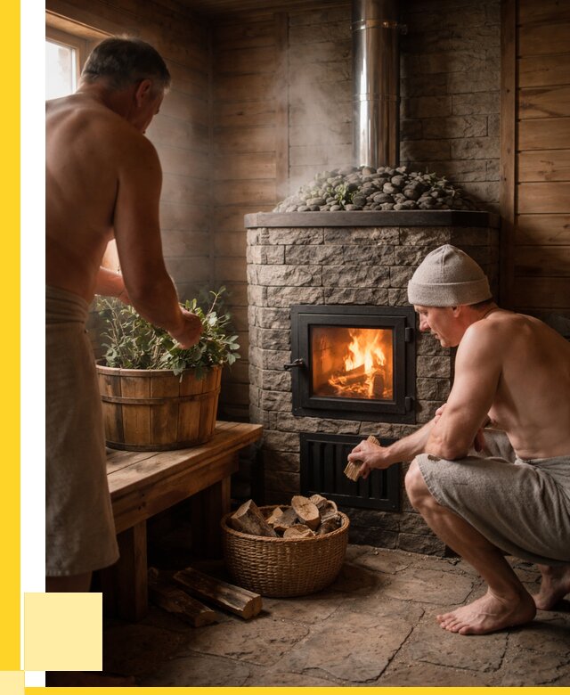 Банные печи под ключ в Кунгуре от 46152 р. | ЭриданКнг кирпичная