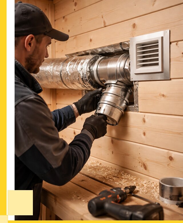 Монтаж вентиляции бани в Кунгуре от 12307 р. | ЭриданКнг