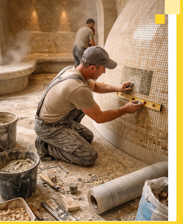 Хамам под ключ в Кунгуре: проектирование, строительство, отделка