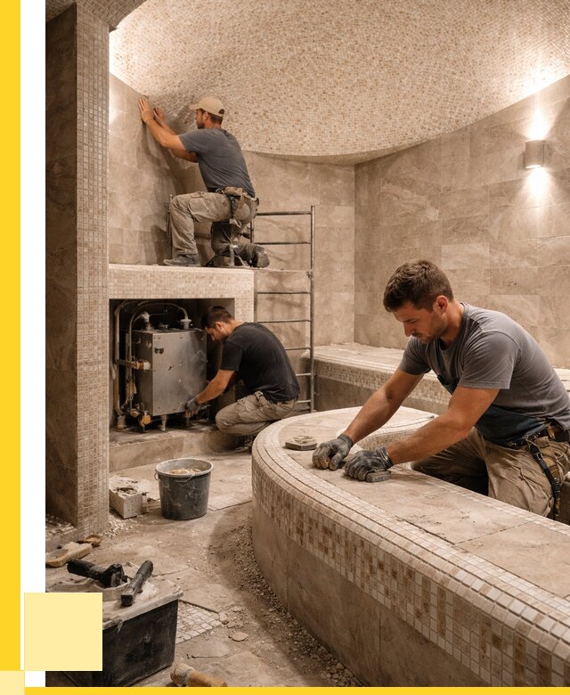 Монтаж хамамов под ключ в Кунгуре от 256400 р. ЭриданКнг