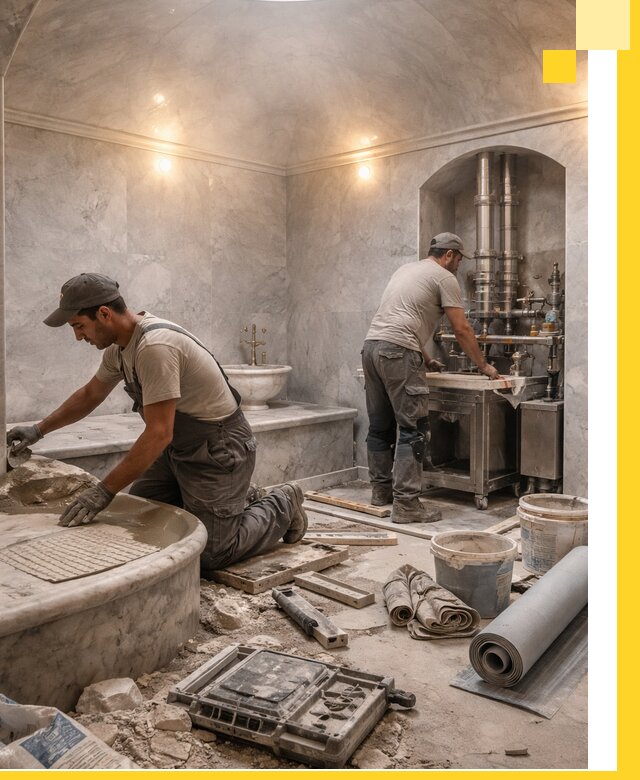 Строительство турецких бань хаммам под ключ в Кунгуре