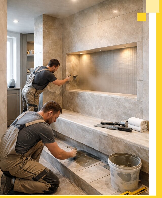 Профессиональное строительство хамама в квартире в Кунгуре