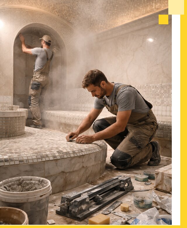 Профессиональный дизайн хамама и SPA под ключ в Кунгуре