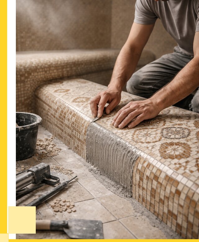 Плитка для хамама под ключ в Кунгуре от 3590 р. | ЭриданКнг