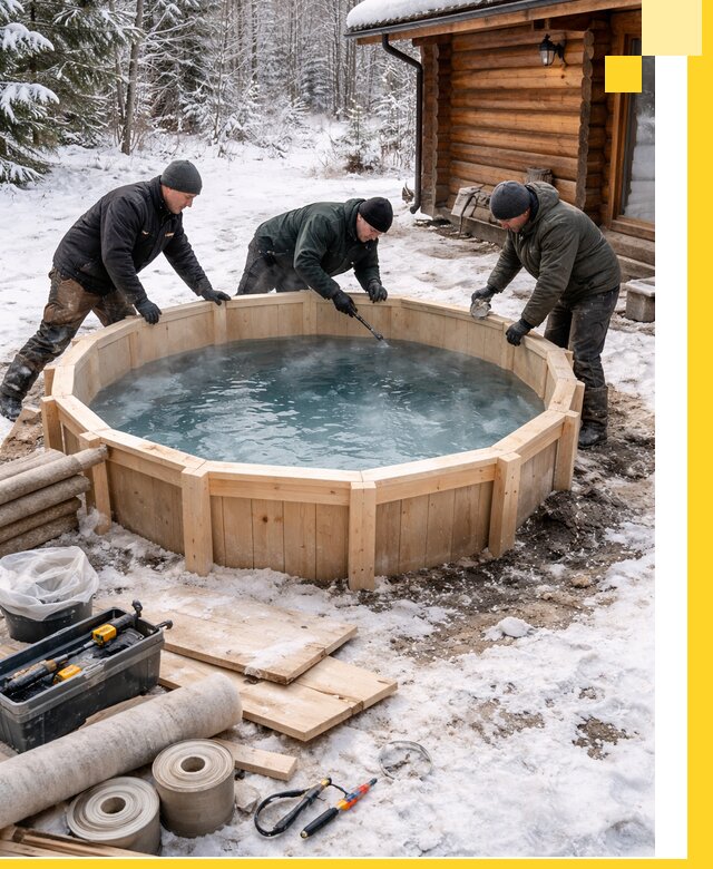 Изготовление и установка ледяных купелей под ключ в Кунгуре