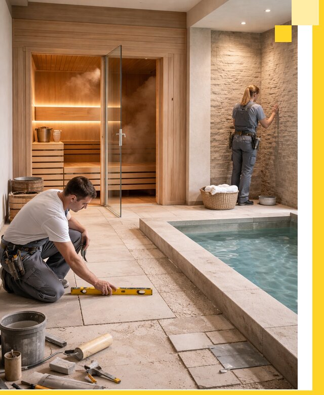 Комплексный дизайн и отделка интерьеров SPA под ключ в Кунгуре